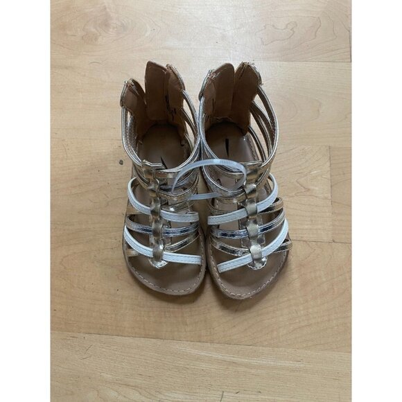 Tucker & Tate BNWT girls sandals gladiator NEW metallic - Picture 2 of 6